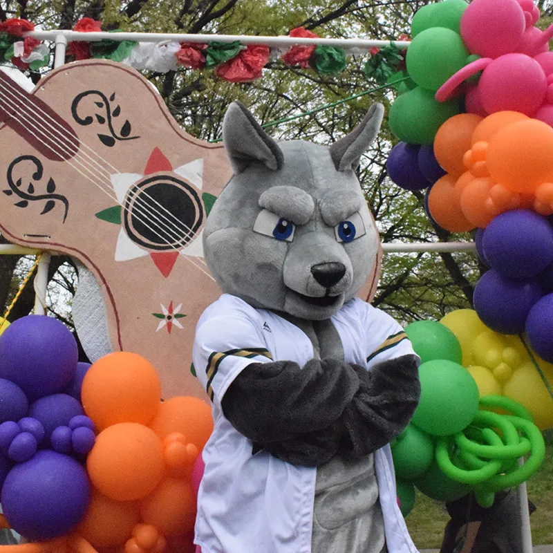 Detroit Cristo Rey Wolf Mascot