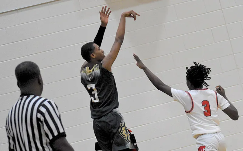DCR students playing basketball
