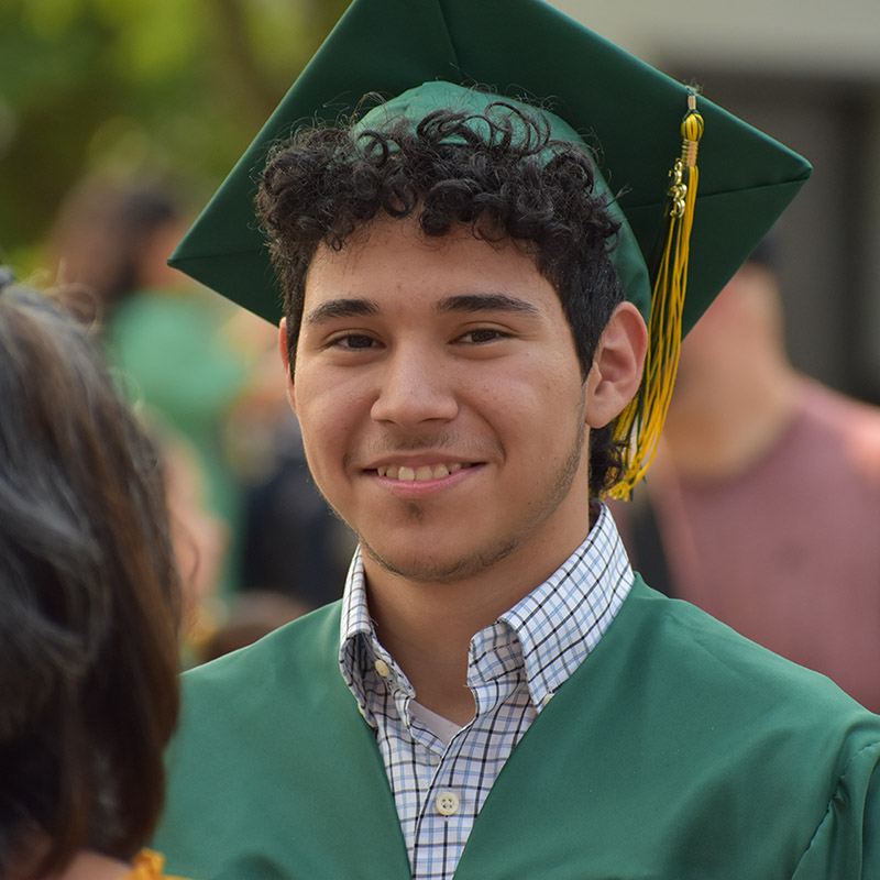 Detroit Cristo Rey student at graduation