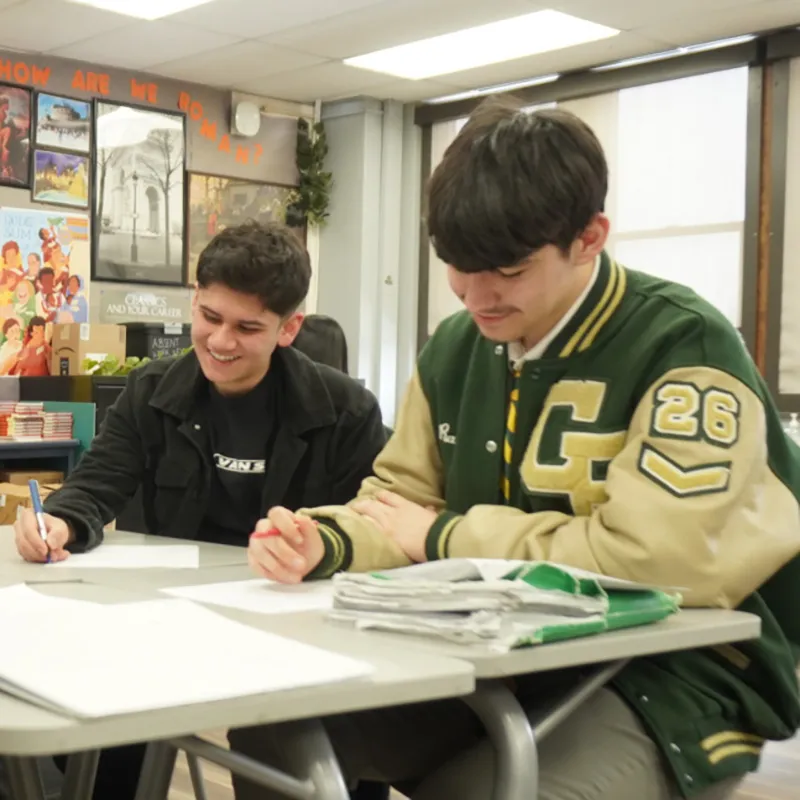 DCR students in a classroom